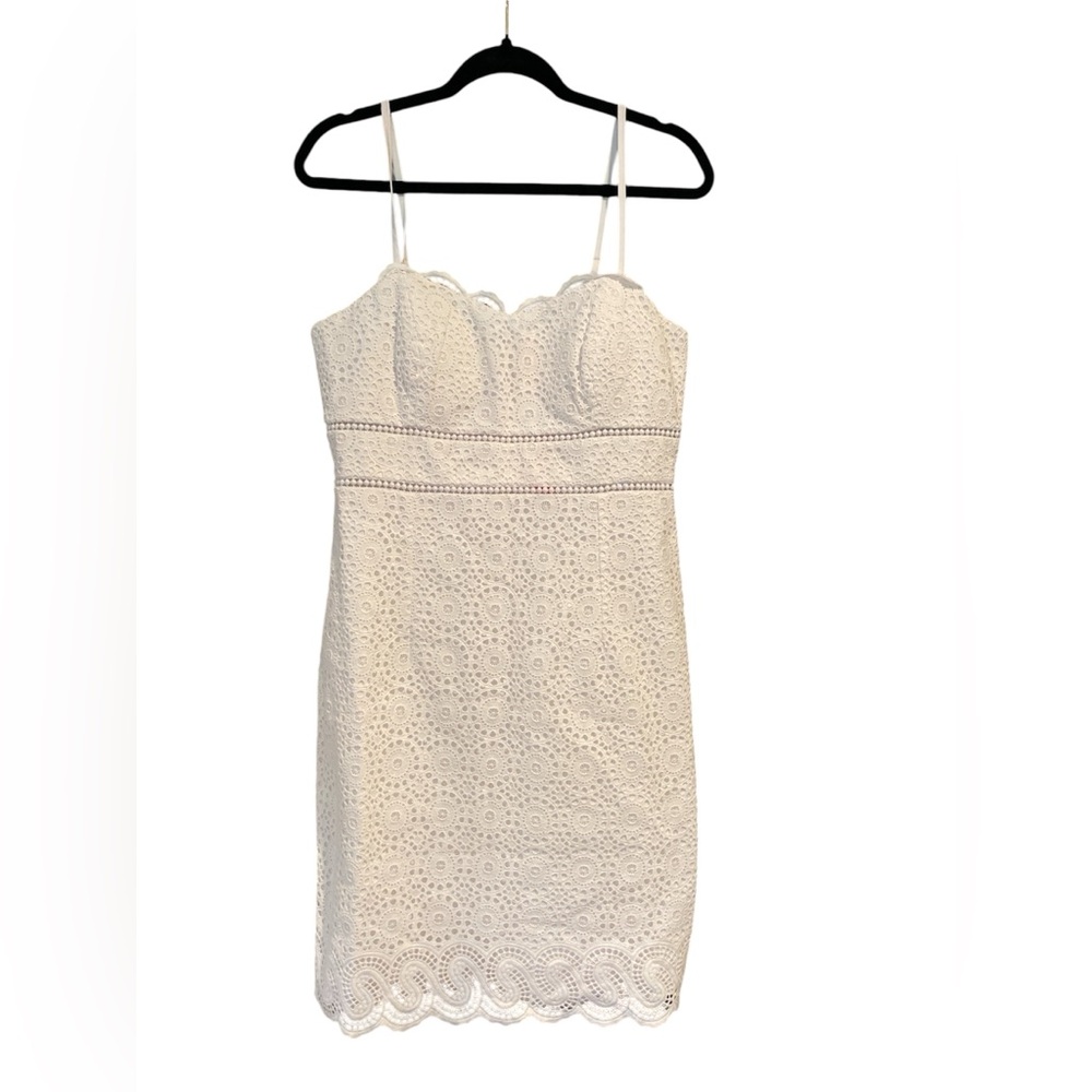 Lily Pulitzer White Eyelet Dress Size 8